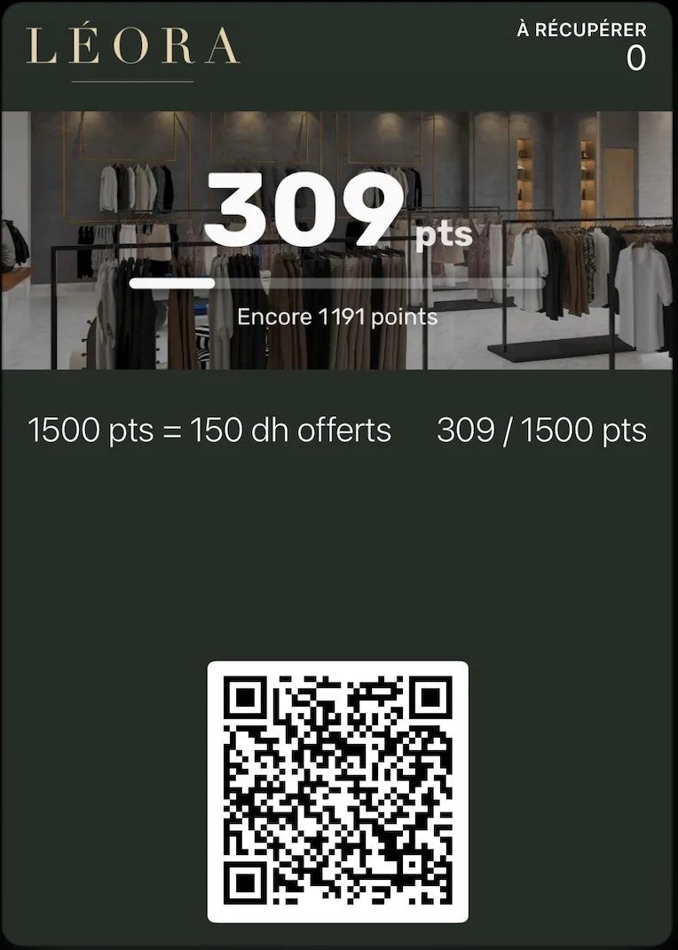 Points loyalty card